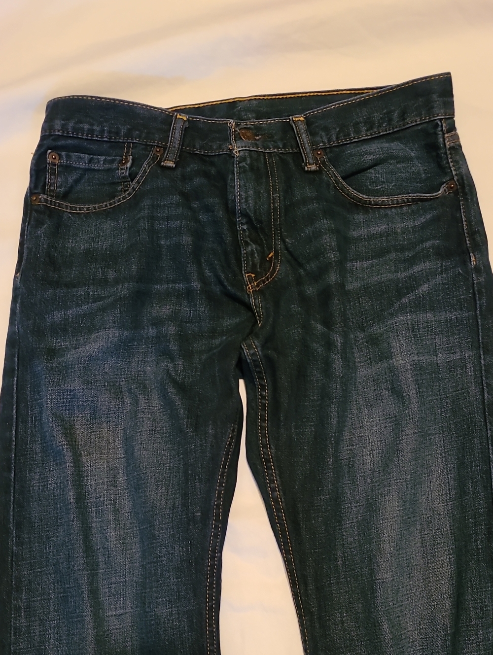 Levis 514 Blue Jeans, Size 33 X 30, Straight Leg Levi